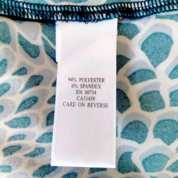 BCBGMAXAZRIA Teal Green Abstract Bodycon Sweetheart Ruched Twist-Knot Dress Sz S - Picture 8 of 15